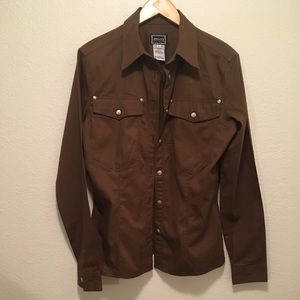 VTG VERSACE Jeans Signature Blouse Sz L Authentic